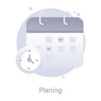 Planning, flat rounded editable icon vector
