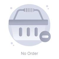 No order, a flat rounded icon is up for premium use vector