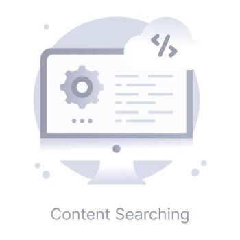 Cloud coding flat icon download vector