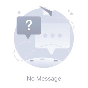 Unknown message, a flat rounded editable icon is up for premium use vector