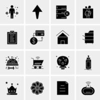 16 Universal Business Icons Vector Creative Icon Illustration to use in web and Mobile Related project