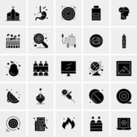 25 iconos de negocios universales vector ilustración de icono creativo para usar en proyectos relacionados con la web y dispositivos móviles