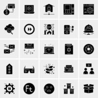 25 iconos de negocios universales vector ilustración de icono creativo para usar en proyectos relacionados con la web y dispositivos móviles