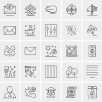 25 Universal Business Icons Vector Creative Icon Illustration to use in web and Mobile Related project