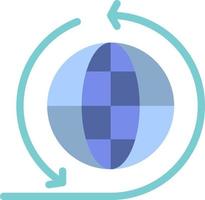 Global Business Business Network Global  Flat Color Icon Vector icon banner Template