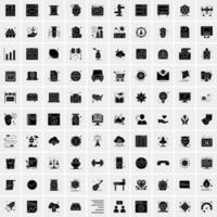 Set of 100 Universal Icons vector