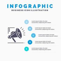 Marketing Automation Marketing Automation Digital Solid Icon Infographics 5 Steps Presentation Background vector