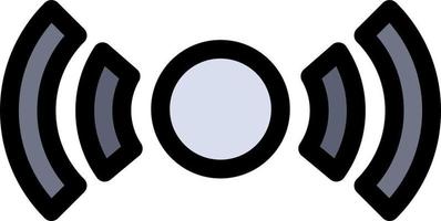 Basic Essential Signal Ui Ux  Flat Color Icon Vector icon banner Template
