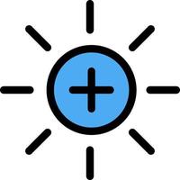 Brightness Interface Ui User  Flat Color Icon Vector icon banner Template