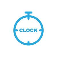 eps10 vector azul reloj o cronómetro icono de arte abstracto aislado sobre fondo blanco. símbolo de alarma o reloj en un estilo moderno y sencillo para el diseño de su sitio web, logotipo y aplicación móvil