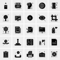 25 iconos de negocios universales vector ilustración de icono creativo para usar en proyectos relacionados con la web y dispositivos móviles