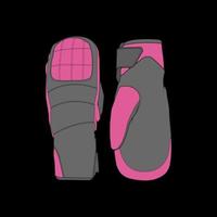 Isolated object of glove and winter icon. Glove and equipment vector for stock.