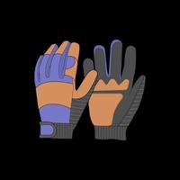 Isolated object of glove and winter icon. Glove and equipment vector for stock.