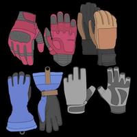 Isolated object of glove and winter icon. Set of glove and equipment vector for stock.