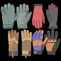 Isolated object of glove and winter icon. Set of glove and equipment vector for stock.