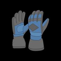 Isolated object of glove and winter icon. Glove and equipment vector for stock.