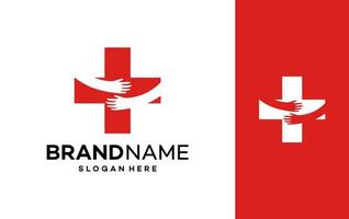 care medical logo template illustration vector