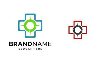 compass medical logo template illustration vector