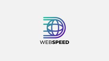 Web speed icon vector logo template design