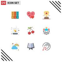 paquete de iconos vectoriales de stock de 9 signos y símbolos de línea para edición creativa como elementos de diseño vectorial editables de taza de diseño vector