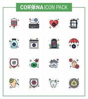 Coronavirus Prevention 25 icon Set Blue pills illness survice hospital chart care viral coronavirus 2019nov disease Vector Design Elements