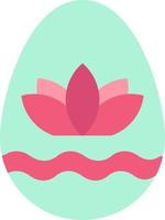 Easter Egg Egg Holiday Holidays  Flat Color Icon Vector icon banner Template