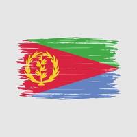 cepillo de bandera de eritrea vector