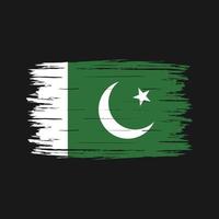 Pakistan Flag Brush vector