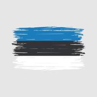 Estonia Flag Brush vector