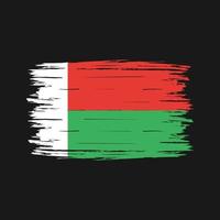 Madagascar Flag Brush vector