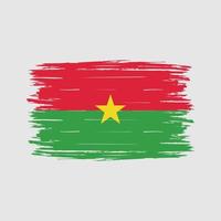 Burkina Faso Flag Brush vector