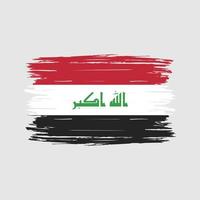 Iraq Flag Brush vector