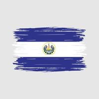 El Salvador Flag Brush vector