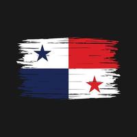 Panama Flag Brush vector