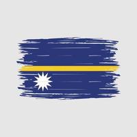 Nauru Flag Brush vector