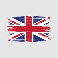 United Kingdom Flag Brush vector