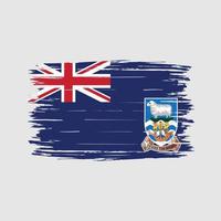 cepillo de bandera de las islas malvinas vector