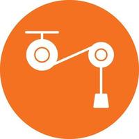 Pulley Vector Icon Design