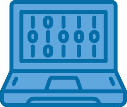 diseño de icono de vector de código binario