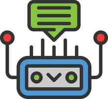 Chatbot Vector Icon Design