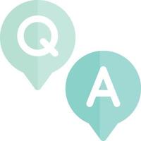 Question and Answer Vector Icon Design