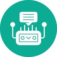 Chatbot Vector Icon Design