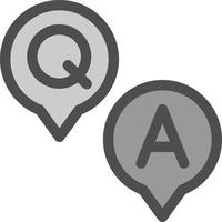 Question and Answer Vector Icon Design