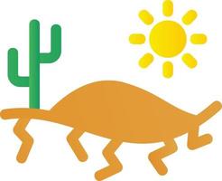 Desert Heat Filled Icon vector