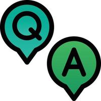 Question and Answer Vector Icon Design