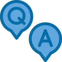 Question and Answer Vector Icon Design