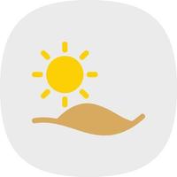 Sun Filled Icon vector