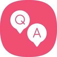 Question and Answer Vector Icon Design