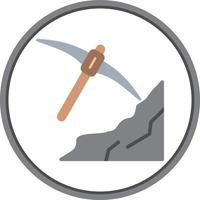 Pickax Vector Icon Design