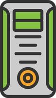 Computer Tower Vector Icon Design